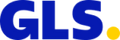 GLS logo with the letters GLS in bold blue font, followed by a yellow dot on the right—perfect for adding a touch of Hobby Horse flair to your Hobby Horsing gear.