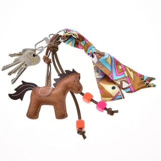 Přívěšek na klíče Horse Brown