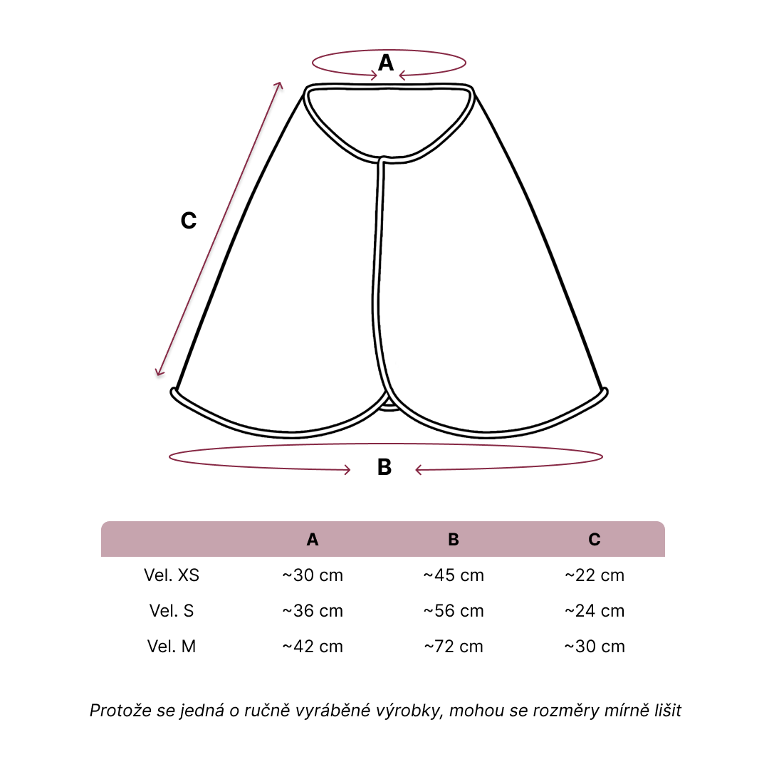 Size guide – Blanket XS – CS