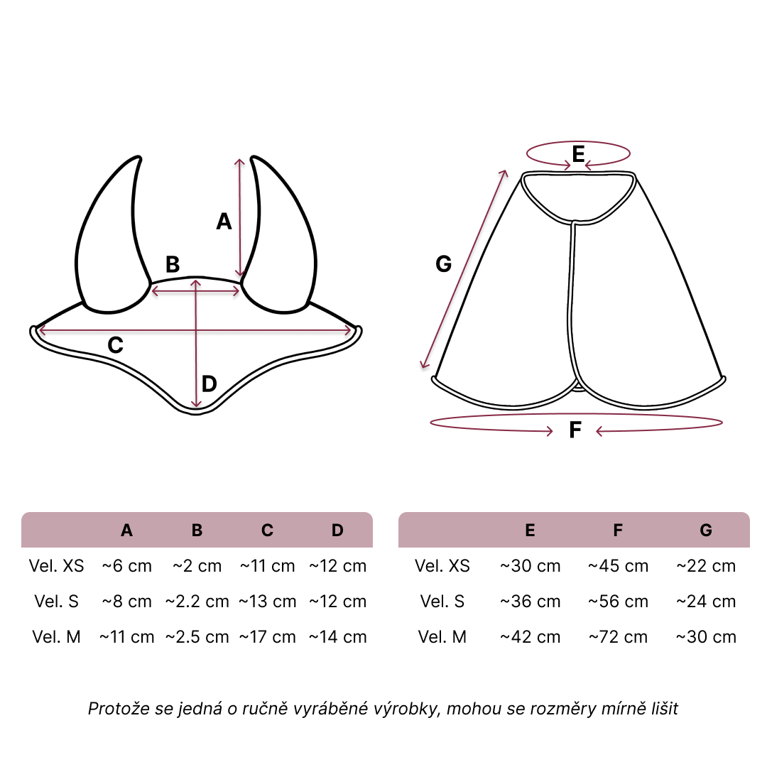 Size guide – Set XS – CS